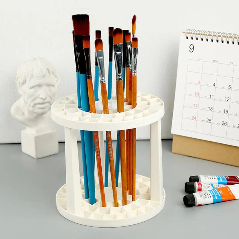 Paint Brushes 49 Holes Pen Rack Display Stand/Holder - Watercolor Painting Brush Pen Holder