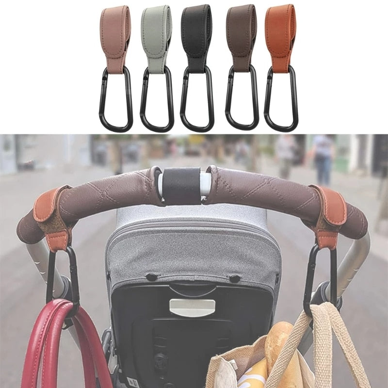 PU Leather Baby Stroller Hook Accessories