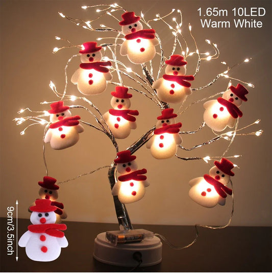 Snowman Christmas LED Garland String Lights