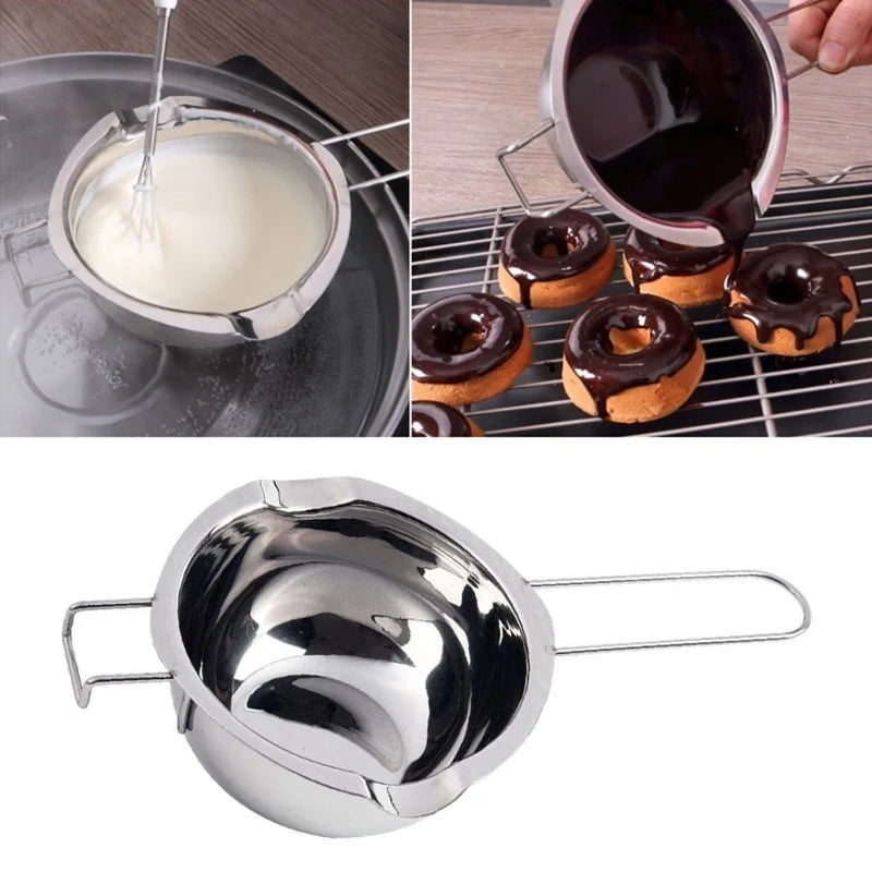 Stainless, Double Boiler Bowl - Chocolate Butter Melting Pot Pan