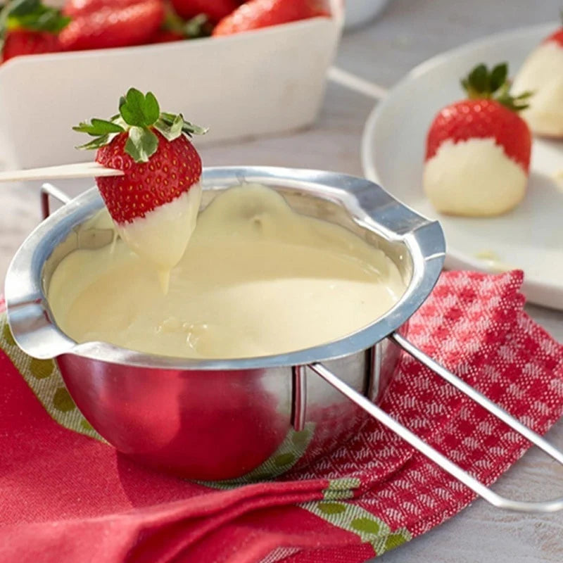 Stainless, Double Boiler Bowl - Chocolate Butter Melting Pot Pan