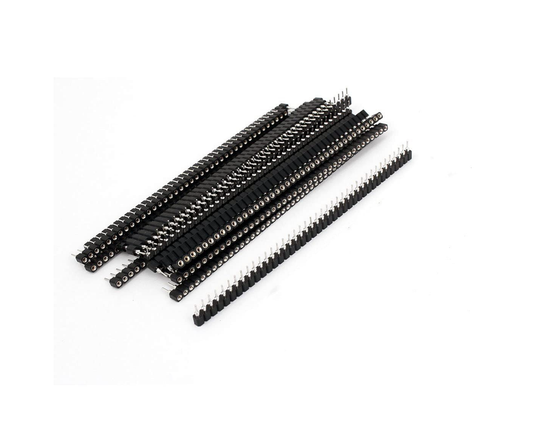 Single Row Round Headers Machine Pin Female 0.1" 2.54mm 40 Pins