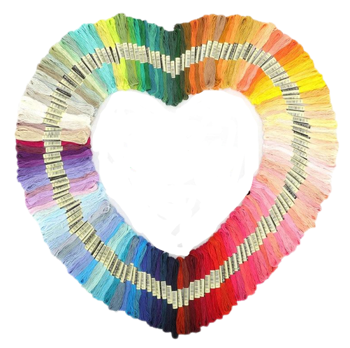 50 color Multicolor Embroidery Thread Cross Stitch Floss Threads Cotton Sewing Skeins Skein Kit