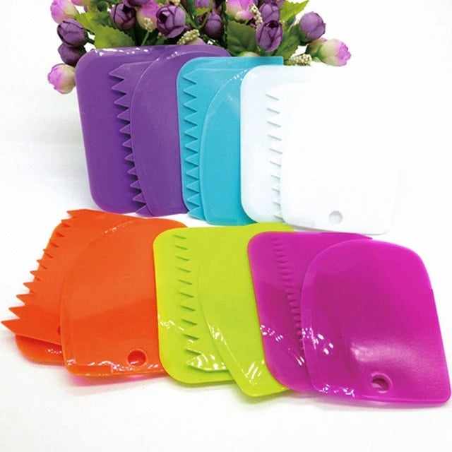 3PCs/Set Silicone Spatula Pastry, Dough, Cake Slicer - Baking Scraper
